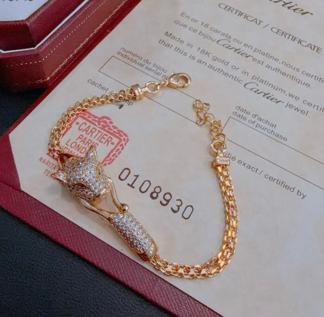 ¡®Jewelicorn¡¯ PANTHERE  BRACELET DIAMONDS