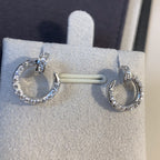 ¡®Jewelicorn¡¯JUSTE EARRINGS SILVER DIAMONDS
