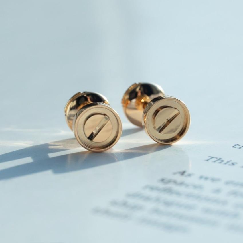 ¡®Jewelicorn¡¯LOVE EARRINGS PINK GOLD 10MM