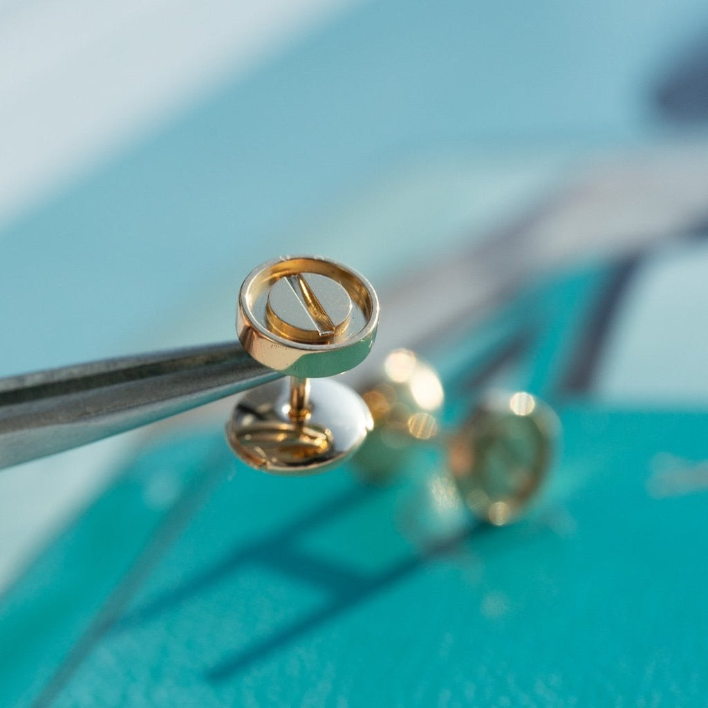 ¡®Jewelicorn¡¯LOVE EARRINGS PINK GOLD 10MM