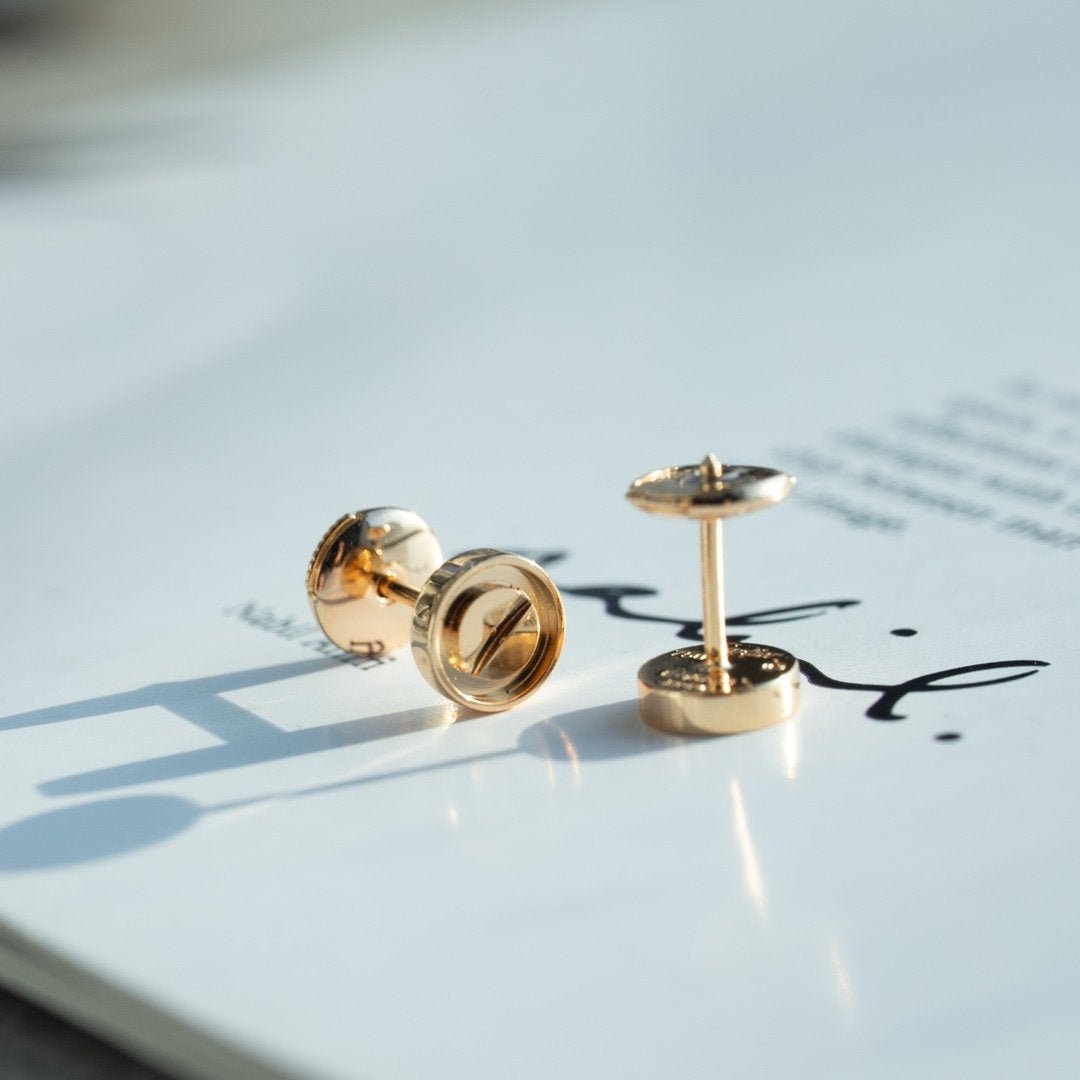 ¡®Jewelicorn¡¯LOVE EARRINGS PINK GOLD 10MM