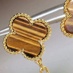 ¡®Jewelicorn¡¯CLOVER  2 MOTIF  TIGER EYE CARNELIAN EARRINGS
