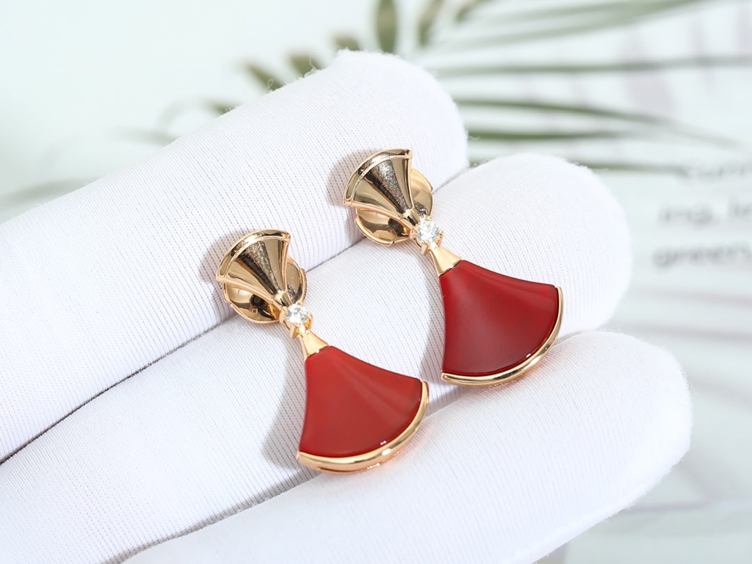 ¡®Jewelicorn¡¯DREAM Carnelian PINK GOLD EARRINGS