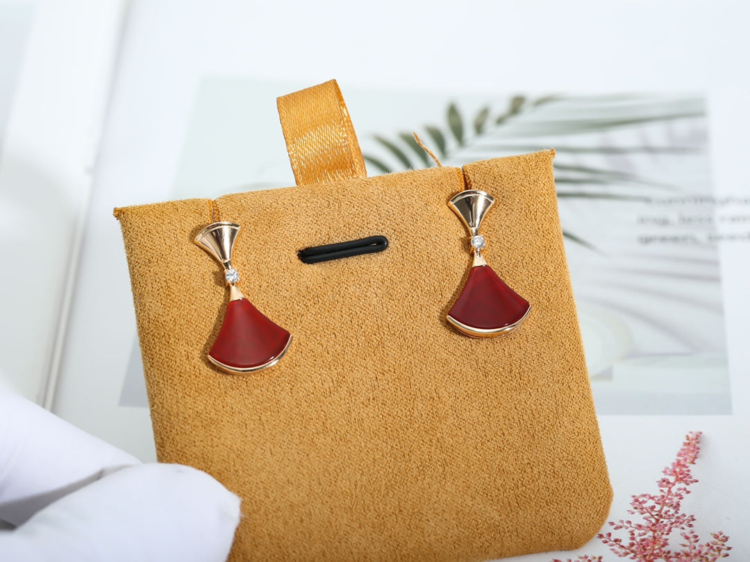 ¡®Jewelicorn¡¯DREAM Carnelian PINK GOLD EARRINGS
