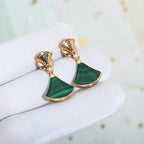 ¡®Jewelicorn¡¯DREAM MALACHITE PINK GOLD EARRINGS