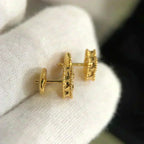 ¡®Jewelicorn¡¯CLOVER MINI 9.5MM MALACHITE  EARRINGS