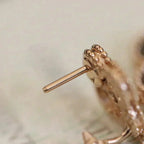 ¡®Jewelicorn¡¯CLOVER MEDIUM 1 MOTIFS FUll DIAMOND EARRINGS