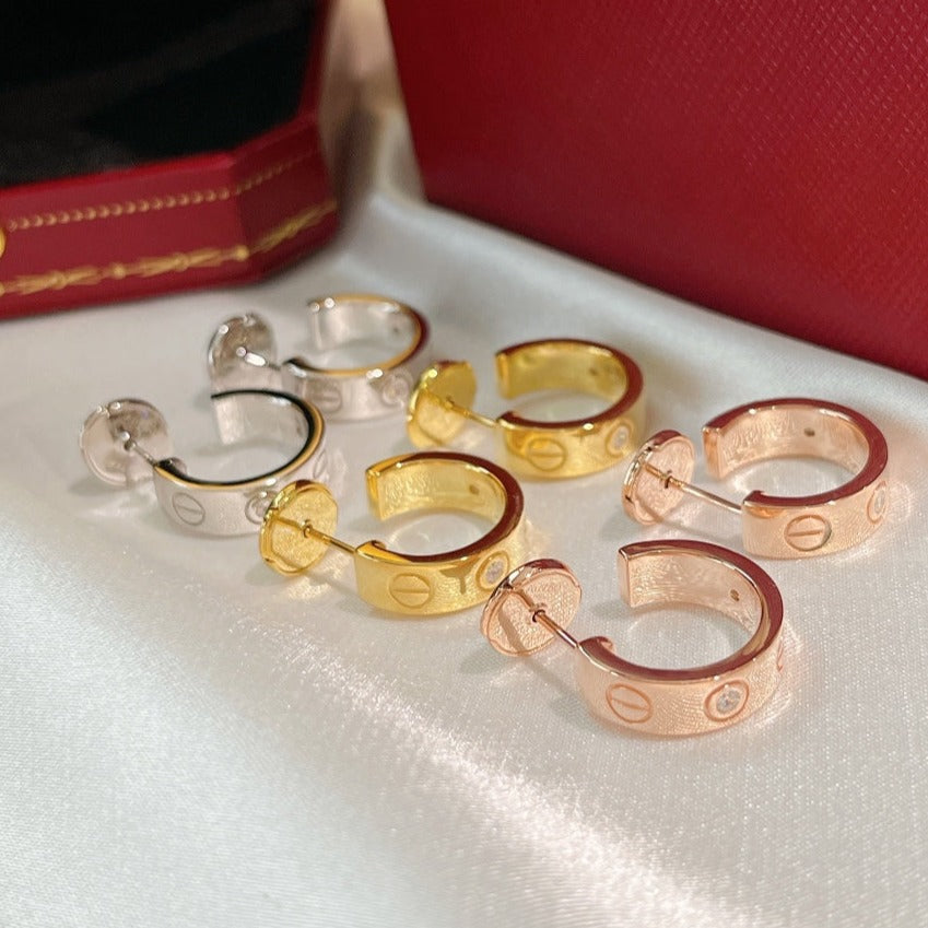 ¡®Jewelicorn¡¯LOVE EARRINGS 5.7MM 2 DIAMONDS