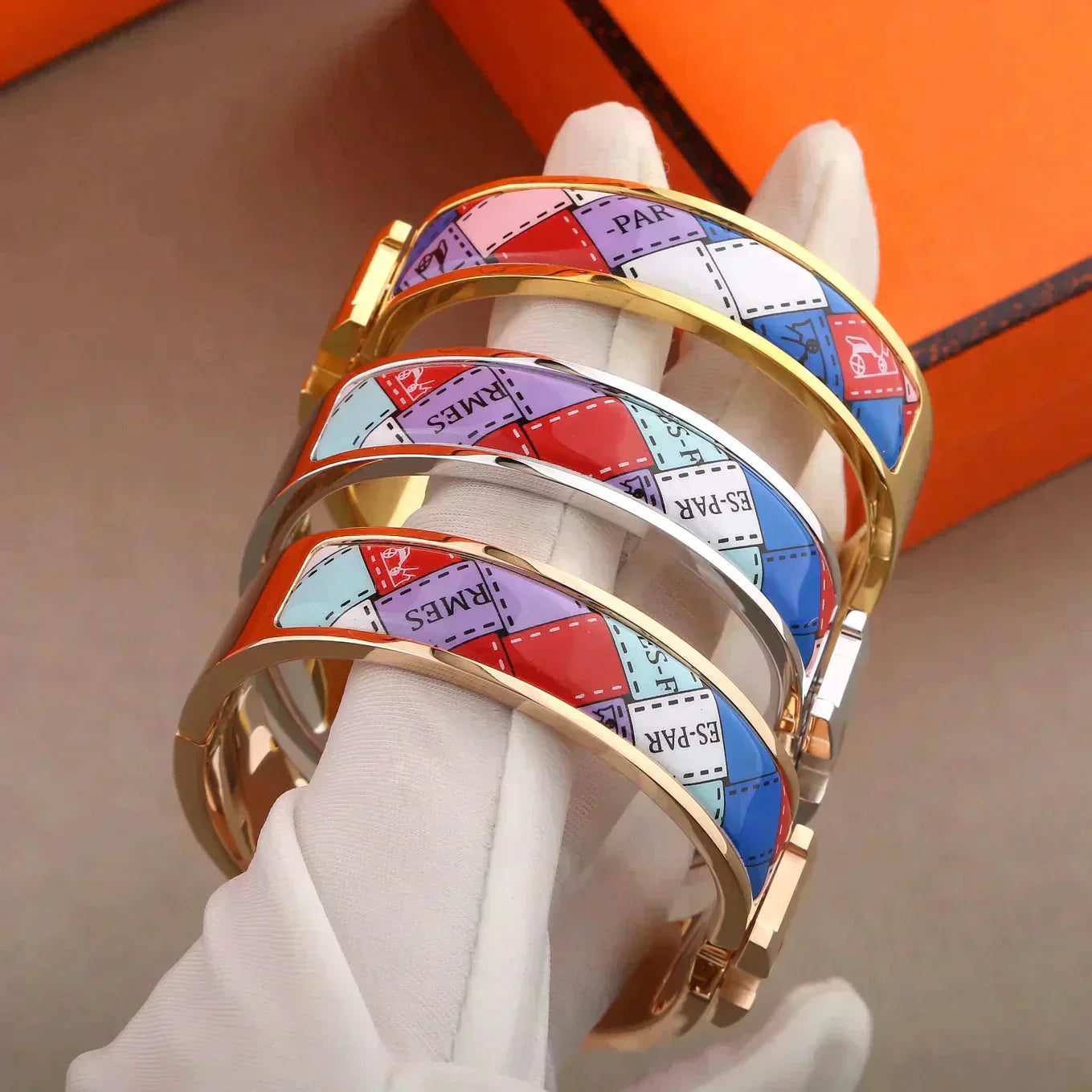 ¡®Jewelicorn¡¯H BRACELET DOTTED BORDER 12MM