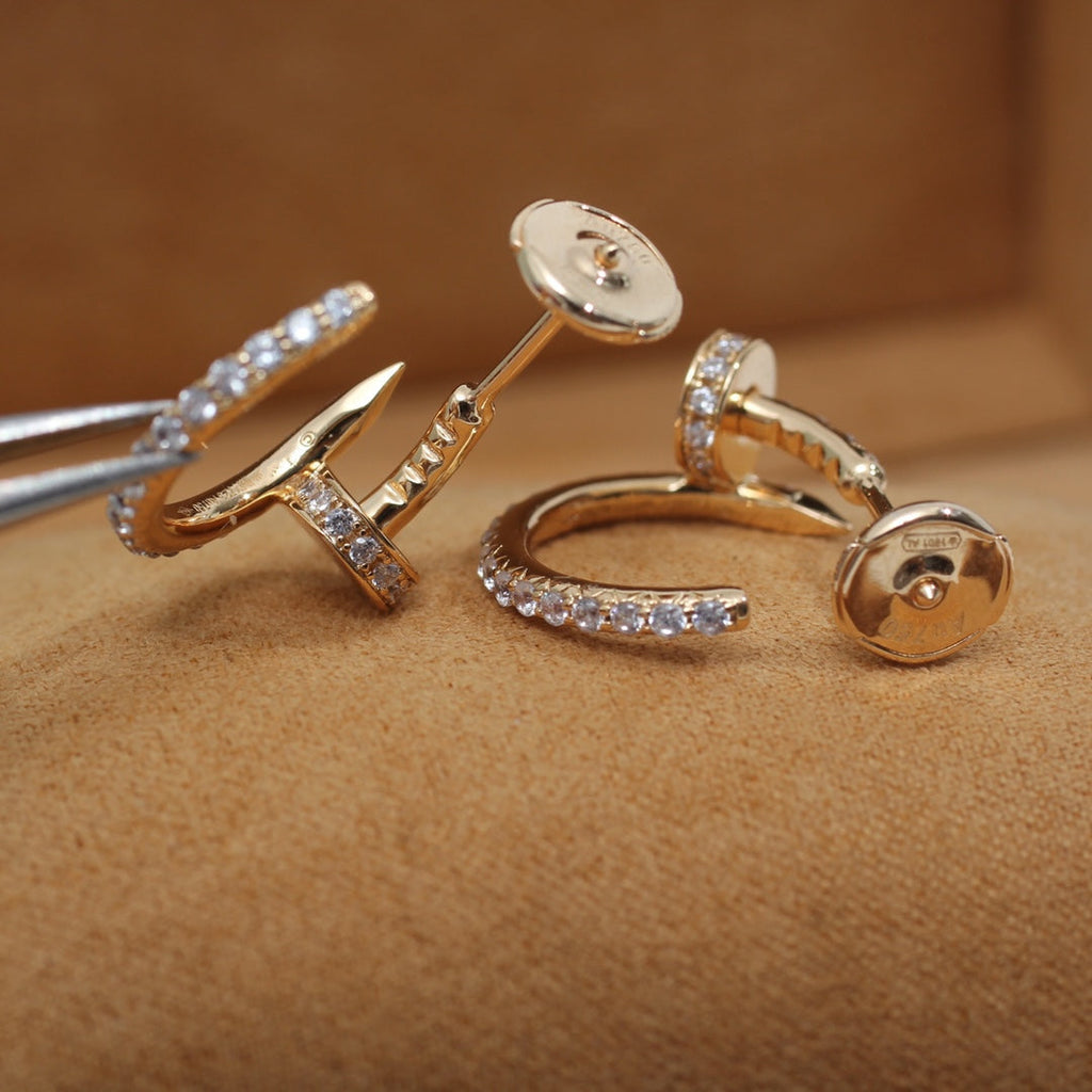 ¡®Jewelicorn¡¯JUSTE EARRINGS 12.75MM PINK GOLD DIAMOND