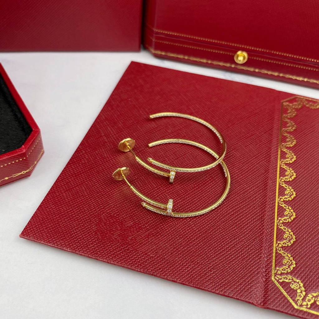 ¡®Jewelicorn¡¯JUSTE EARRINGS FULL DIAMONDS 1.8MM