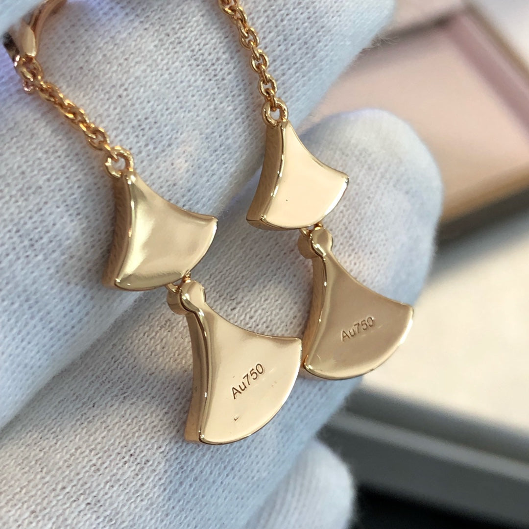 ¡®Jewelicorn¡¯DREAM EARRINGS 3 MOTIFS MALACHITE MOP PINK GOLD