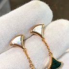 ¡®Jewelicorn¡¯DREAM EARRINGS 3 MOTIFS MALACHITE MOP PINK GOLD