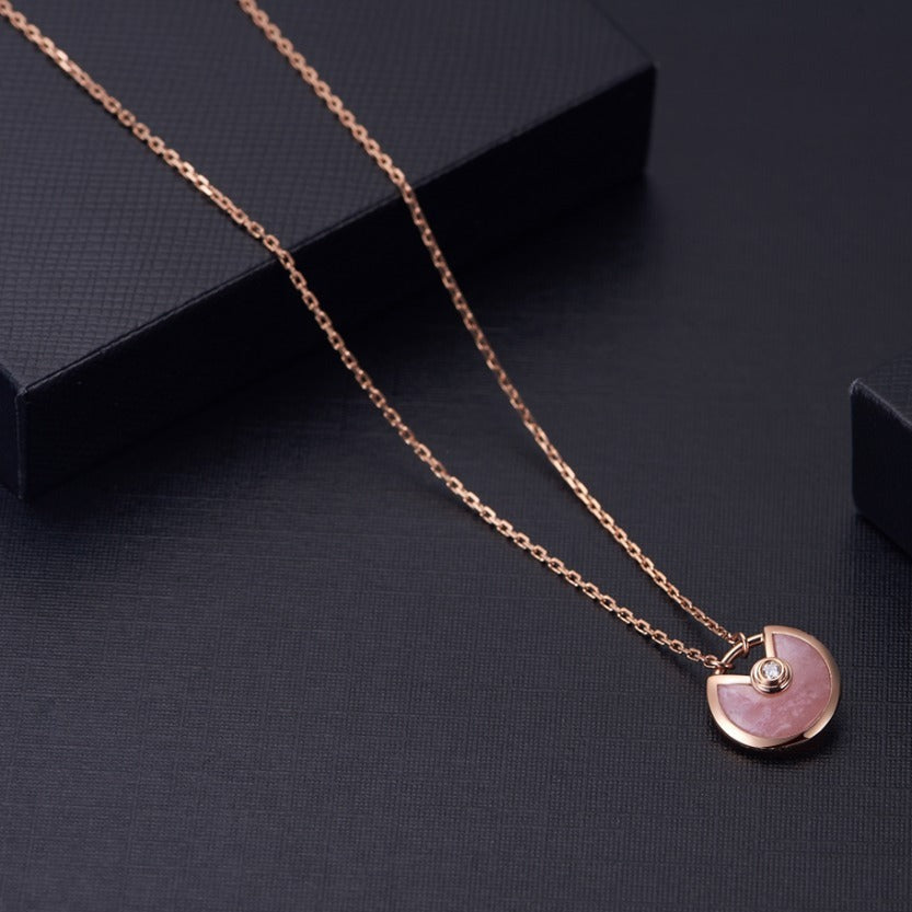 ¡®Jewelicorn¡¯AMULETTE ROSE GOLD PINK MOP NECKLACE