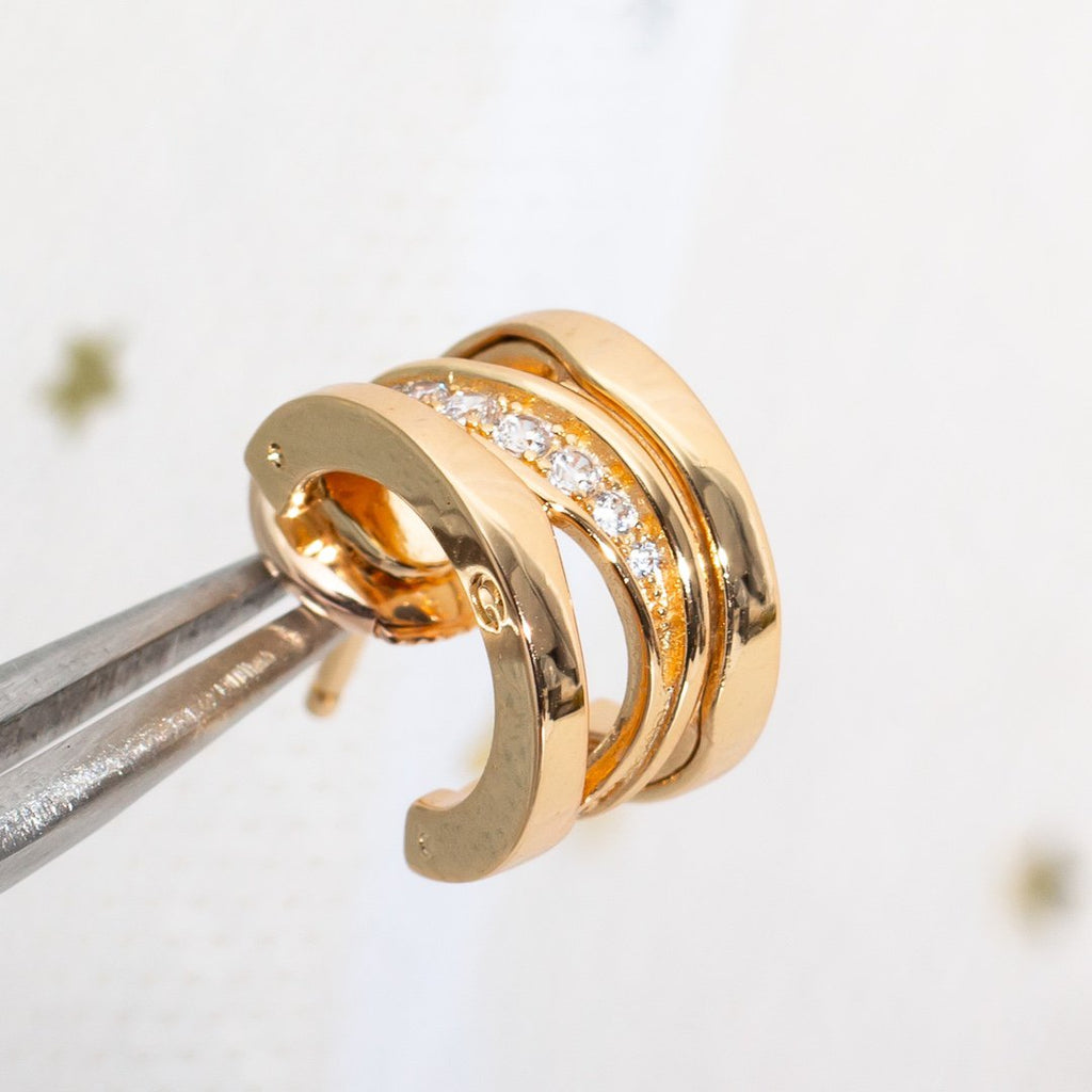 ¡®Jewelicorn¡¯ZERO 1 PINK GOLD DIAMONDS EARRINGS