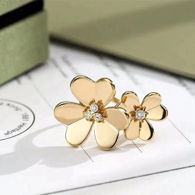 ¡®Jewelicorn¡¯CLOVER COMOS GOLD DIAMOND RING