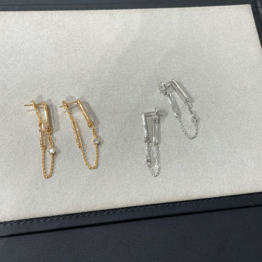 ¡®Jewelicorn¡¯CHAINE CHAOS DIAMOND DROP EARRINGS