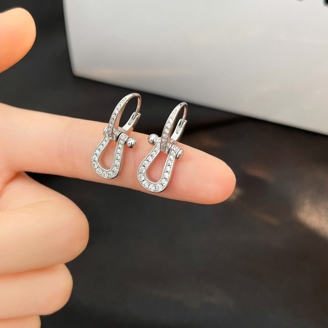 ¡®Jewelicorn¡¯FORCE 10 FULL DIAMOND DROP EARRINGS MEDIUM MODEL