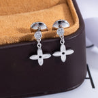 ¡®Jewelicorn¡¯VIDYLLE SILVER DIAMOND MINI DROP EARRINGS