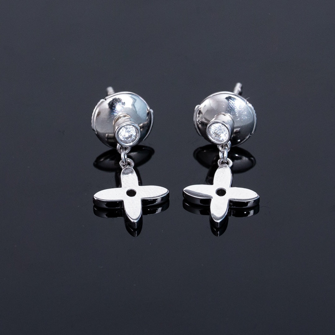 ¡®Jewelicorn¡¯VIDYLLE SILVER DIAMOND MINI DROP EARRINGS