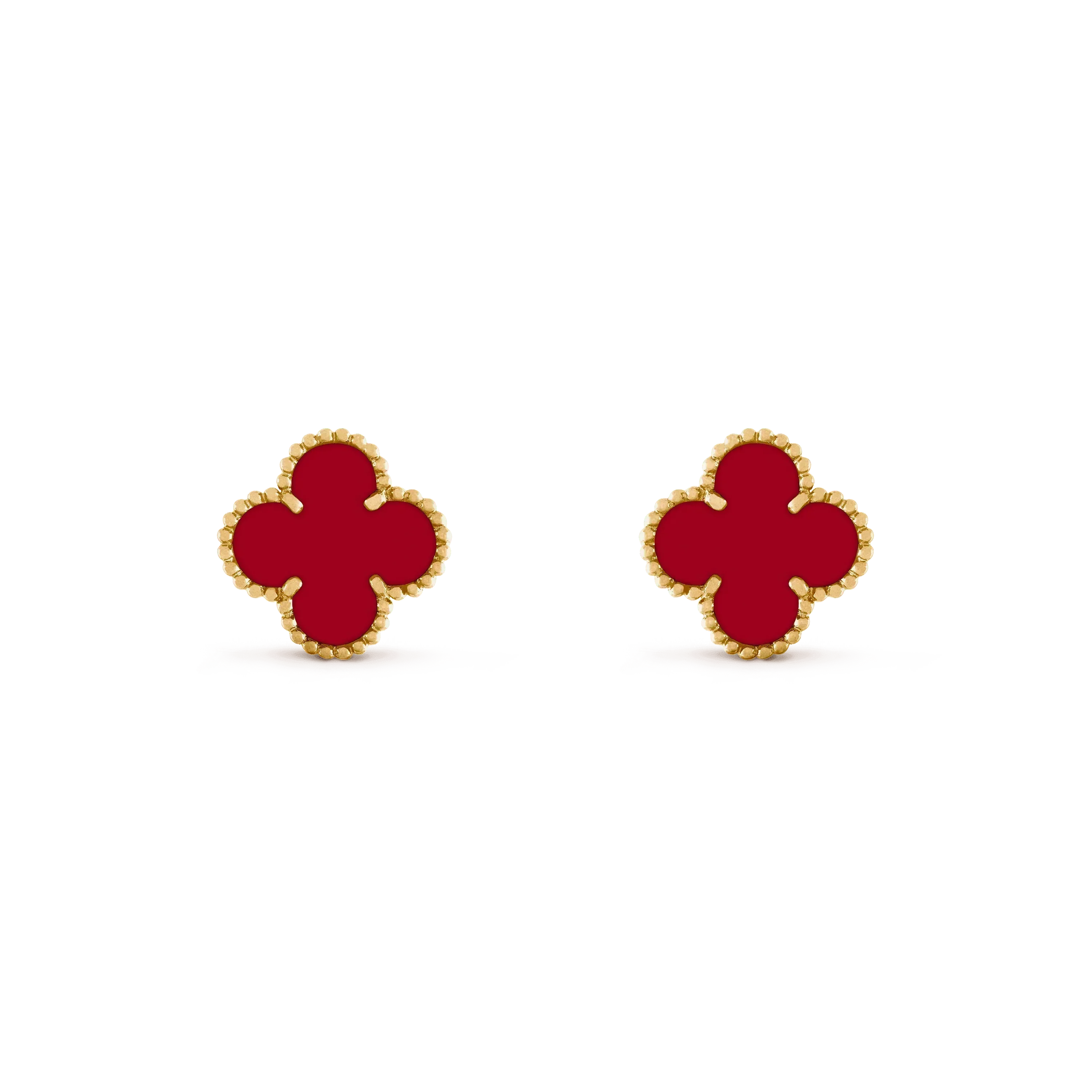 ¡®Jewelicorn¡¯CLOVER MEDIUM 1 MOTIFS CARNELIAN  EARRINGS