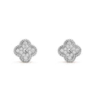 ¡®Jewelicorn¡¯CLOVER MINI DIAMOND STUD EARRINGS