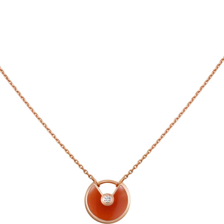 ¡®Jewelicorn¡¯AMULETTE GOLD CARNELIAN ONYX NECKLACE