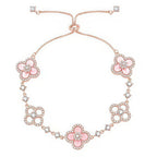 ¡®Jewelicorn¡¯CLOVER 5 MOTIF PINK BLUE RED WHITE BRACELET