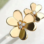 ¡®Jewelicorn¡¯CLOVER COMOS GOLD DIAMOND RING
