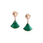 ¡®Jewelicorn¡¯DREAM MALACHITE PINK GOLD EARRINGS
