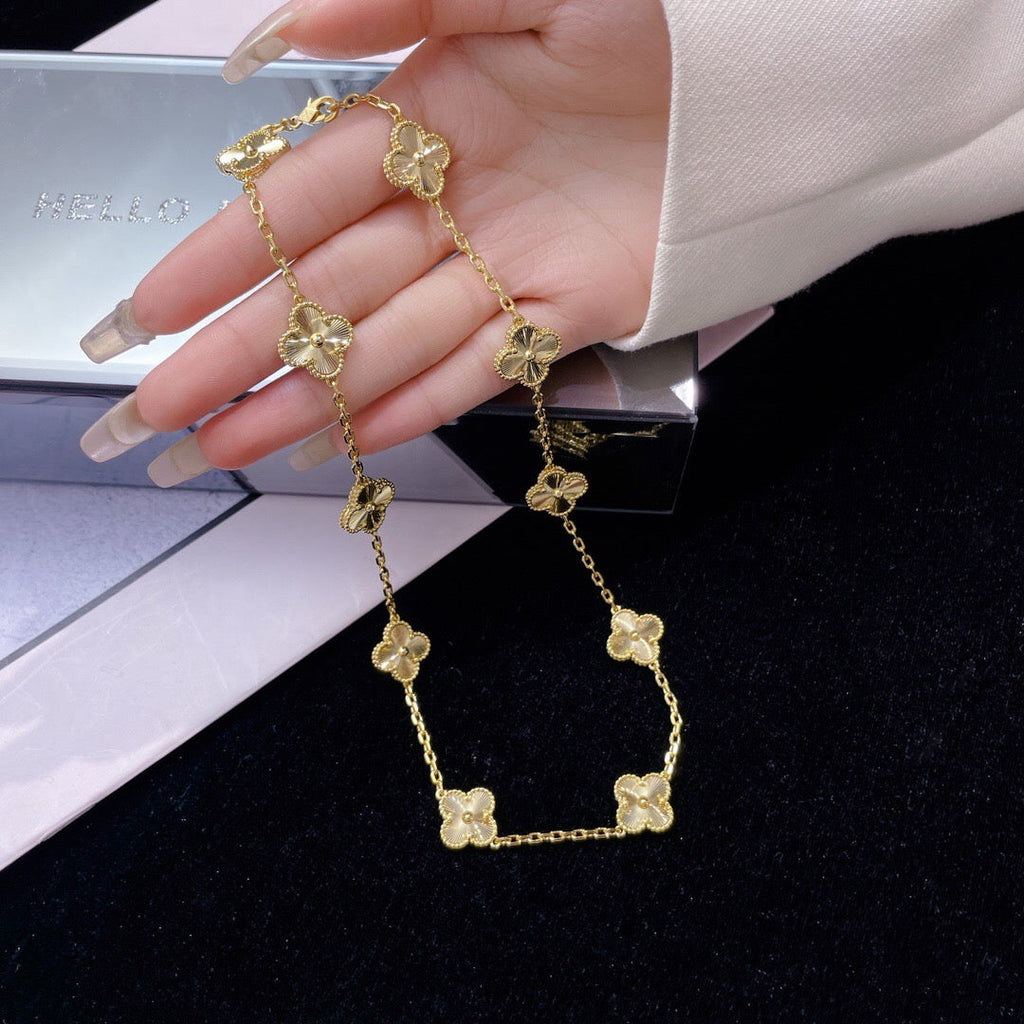 ¡®Jewelicorn¡¯CLOVER 10 MOTIFS LASER NECKLACE