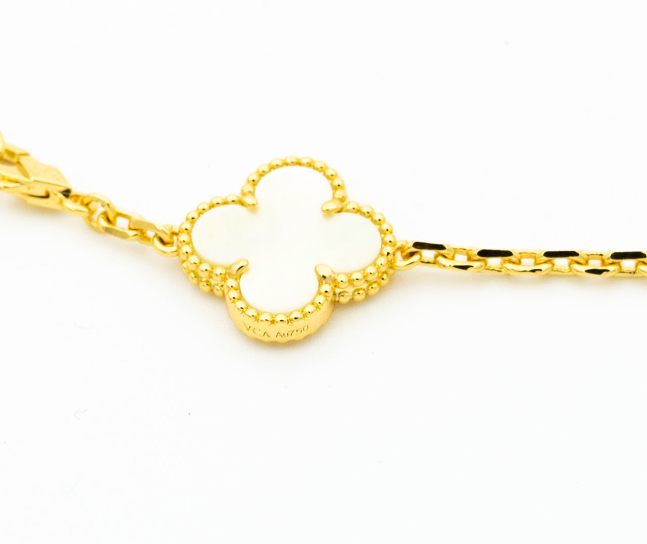 ¡®Jewelicorn¡¯CLOVER BRACELET 5 MOTIFS ONYX MOP