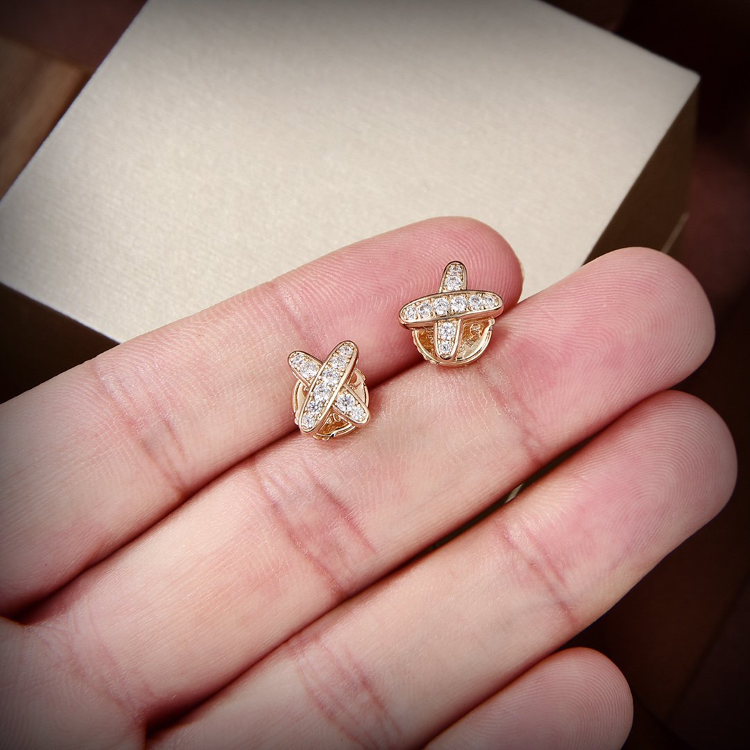 ¡®Jewelicorn¡¯JEUX DE GOLD DIAMOND EARRINGS