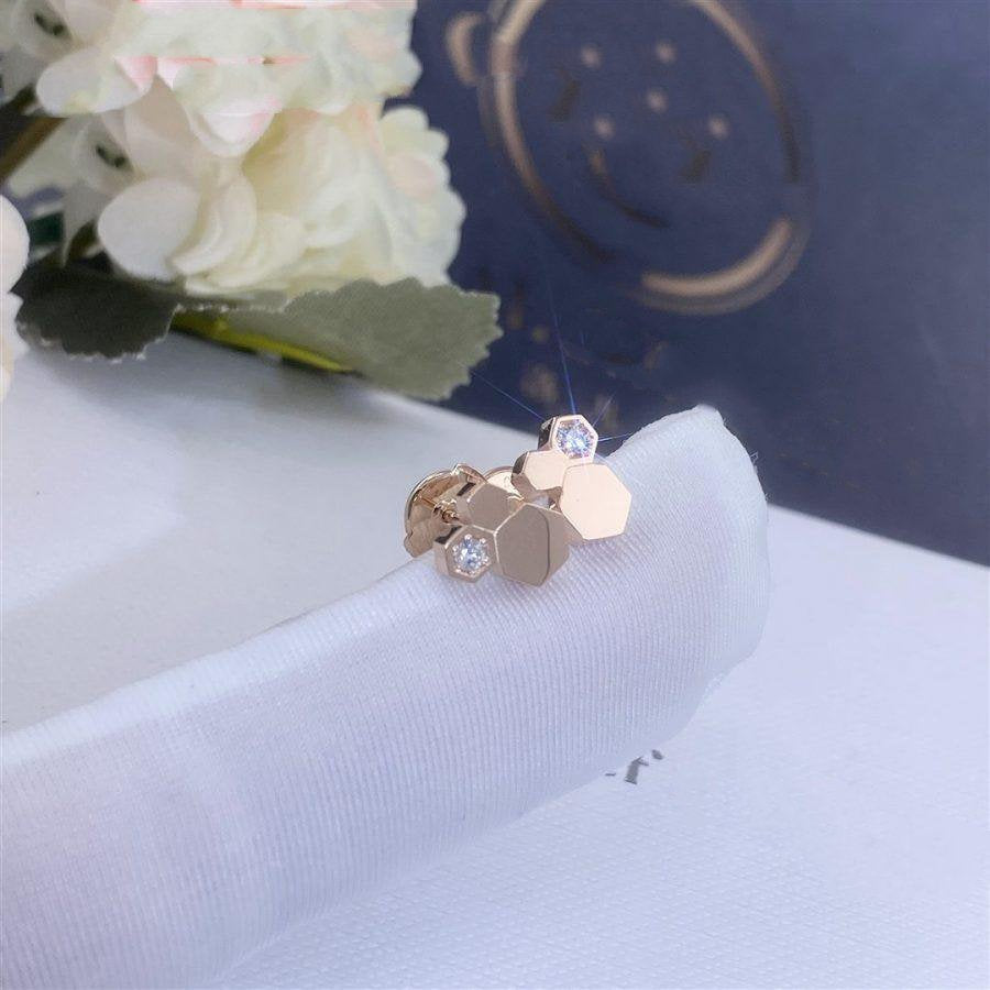 ¡®Jewelicorn¡¯BEE LOVE PINK GOLD DIAMOND EARRINGS