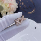 ¡®Jewelicorn¡¯JEUX DE PINK GOLD DIAMOND EARRINGS