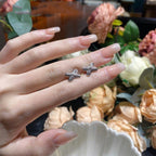 ¡®Jewelicorn¡¯JEUX DE SILVER DIAMOND EARRINGS