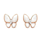 ¡®Jewelicorn¡¯BUTTERFLY MOP DIAMOND EARRINGS