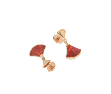 ¡®Jewelicorn¡¯DREAM Carnelian PINK GOLD EARRINGS
