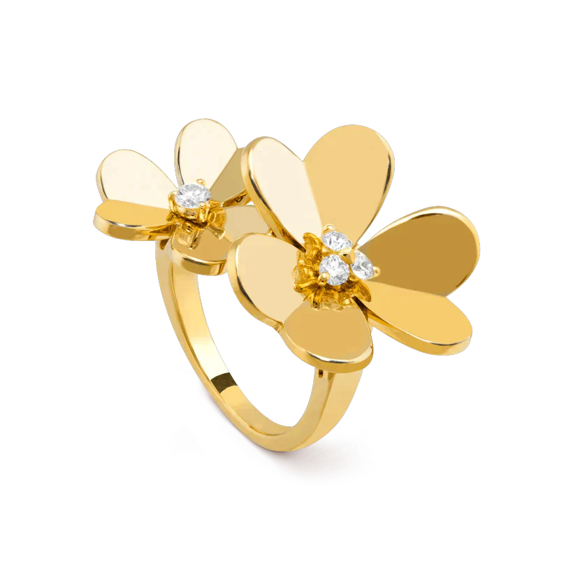 ¡®Jewelicorn¡¯CLOVER COMOS GOLD DIAMOND RING