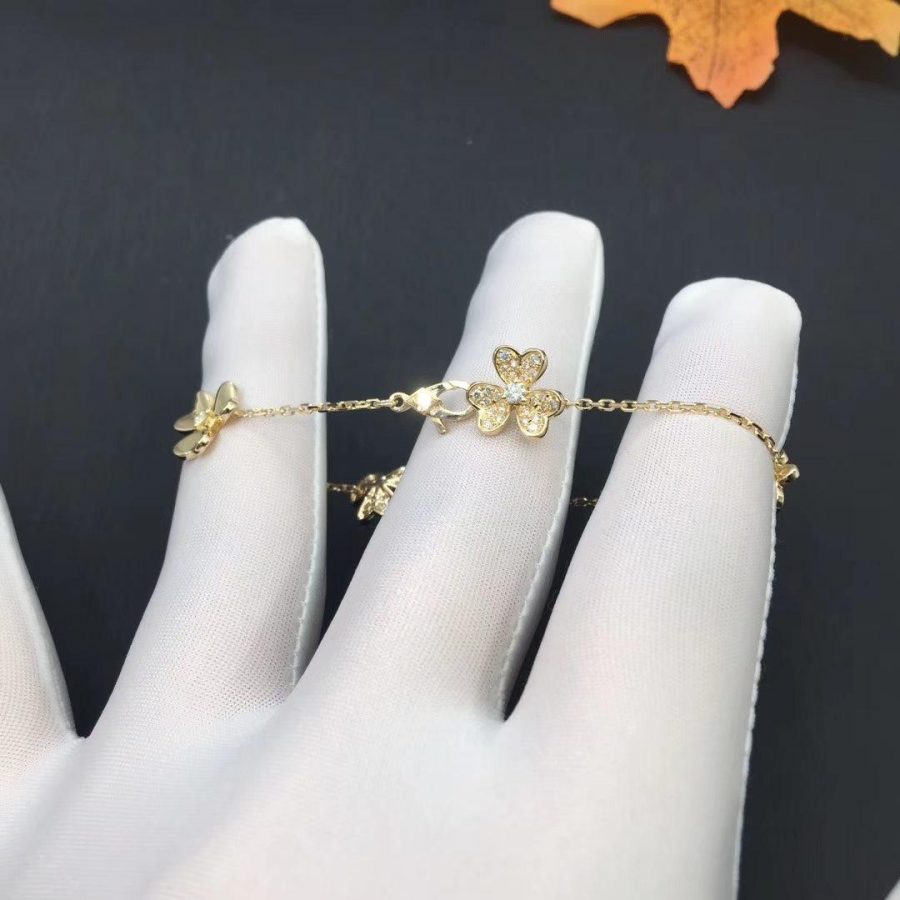 ¡®Jewelicorn¡¯FRIVOLE GOLD 5 FLOWERS BRACELET