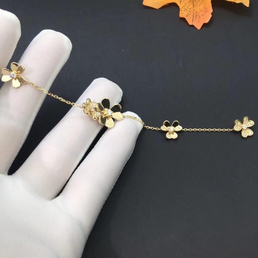 ¡®Jewelicorn¡¯FRIVOLE GOLD 5 FLOWERS BRACELET