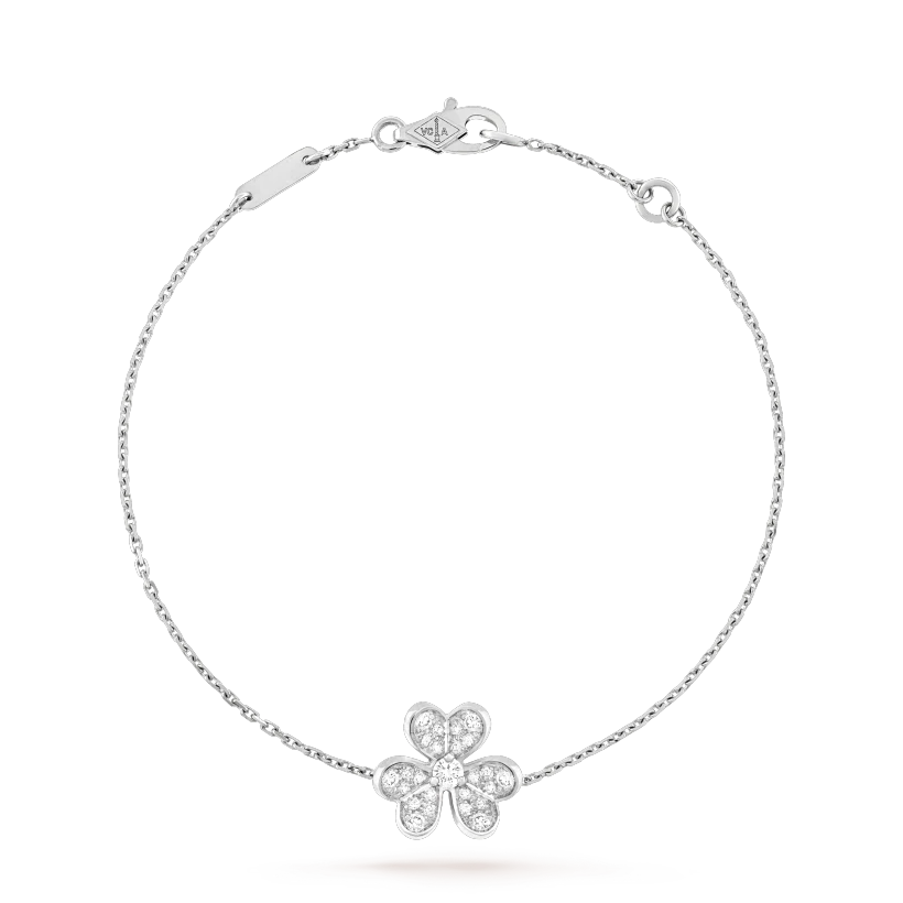 ¡®Jewelicorn¡¯FRIVOLE SILVER FLOWER DIAMOND BRACELET