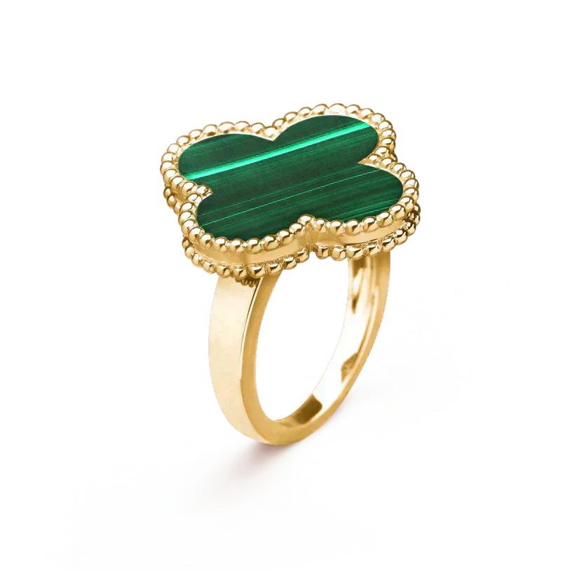 ¡®Jewelicorn¡¯CLOVER MALACHITE RING