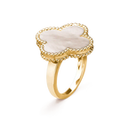 ¡®Jewelicorn¡¯CLOVER WHITE MOP RING